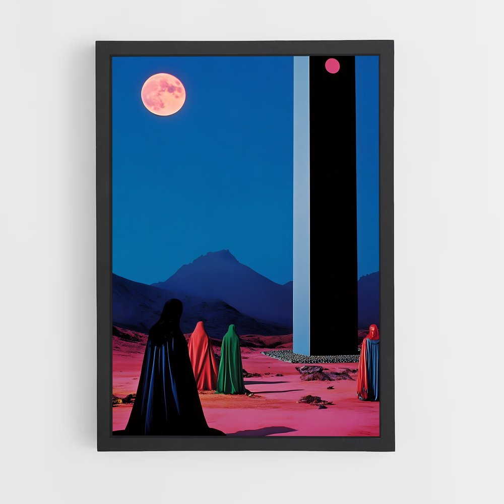 Poster Tour de la Réflexion – affiche Art spatial (vue 2)